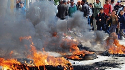 القصرين : مواجهات بين قوات الامن و المحتجين في تالة 