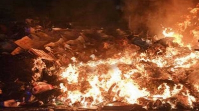 جندوبة : حرق محطة قطار وادي مليز 