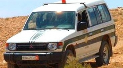 سيدي بوزيد : اصابة 4 اعوان من طلائع الحرس في حادث انقلاب سيارة