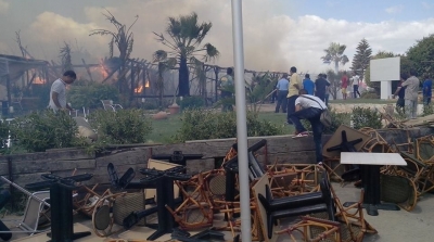 اندلاع حريق في مطعم بالقرب من ''قرطاج لاند'' بالبحيرة