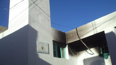 القصرين: احراق مدخل مسجد سيدي بن عيسى بوسط المدينة فرنانة