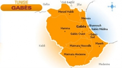 قابس : مواجهات بين قوات الامن و شباب منطقة المطوية 