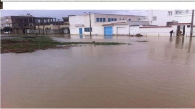 اجلاء 20 عائلة في باجة الجنوبية و تنبيه سكان عدة مناطق بسبب فيضان وادي مجردة 