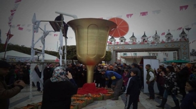 بالصور : اعداد أكبر كأس عصير برتقال فى تونس ببنى خلاد