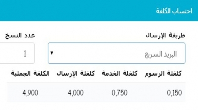تكلفة استخراج المضمون عبر الانترنت تصل الى 4900 مليم 