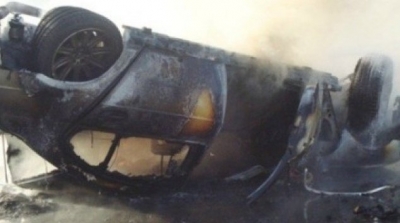 مدنين : احتراق 3 سيارات محملة ببنزين مهرب 