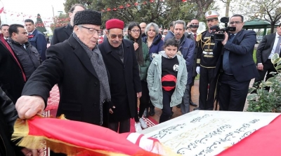 السبسي يجدد تعهده بالكشف عن قتلة شكري بلعيد 