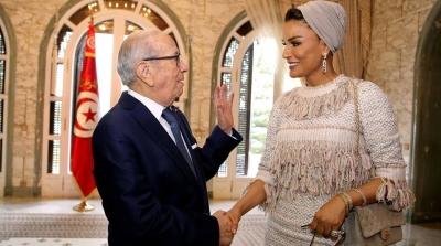 رئيس الجمهورية يستقبل الشيخة موزا 