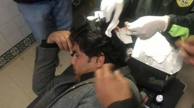 جماهير ملعب تطاوين ترشق لسعد الدريدي بالحجارة 