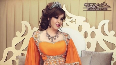 صور و فيديو : امنة فاخر تحتفل بحنتها 