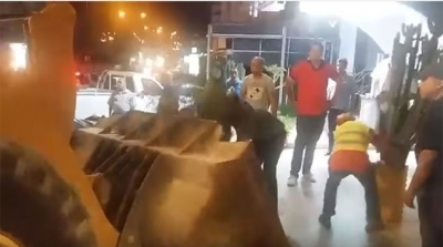 حملة أمنية في حي النصر للقضاء على الانتصاب الفوضوي