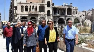 الوفد البرلماني التونسي يؤدي زيارة الى حلب