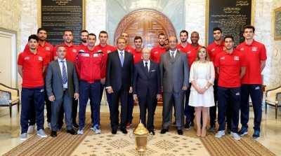 الباجي قايد السبسي يستقبل المنتخب الوطني للكرة الطائرة