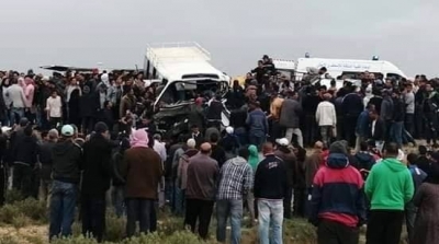 Kasserine : 2 morts et 20 blessés dans un accident de la route