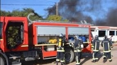 Kairouan : Incendie dans une usine de friperie