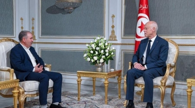 Kaïs Saïed s’entretient avec  Noureddine Taboubi