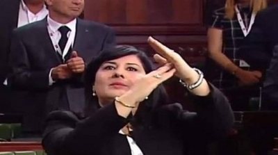 Abir Moussi :  Le sit-in du PDL se poursuivra jusqu’à ce qu’Ennahdha présente des excuses officielles