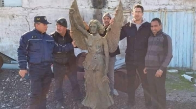 Découverte d’une statue de la vierge Marie en bronze à Tabarka ( Photo)