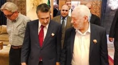 Rencontre entre Ghanouchi et Nebil  à l’ARP