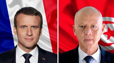 Conférence de Berlin : Kais Saïed s'entretient avec Emmanuel Macron