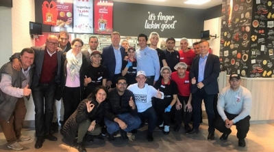 Visite de Tony Lowings, Global CEO de KFC en Tunisie