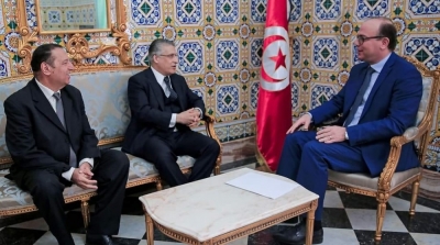 Rencontre entre Elyes Fakhfakh et Nabil Karoui