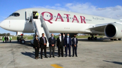 Arrivée d’un avion qatari chargé d’aides médicales destinées à la Tunisie