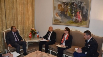 Hichem Mechichi reçoit Olivier Poivre d’Arvor