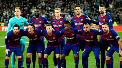 Cinq joueurs du Barça testés positifs au coronavirus
