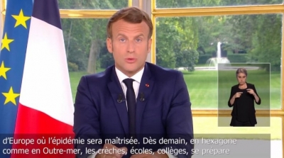  Macron annonce le déconfinement en France