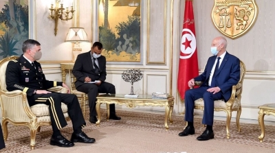 قيس سعيد يستقبل قائد أفريكوم