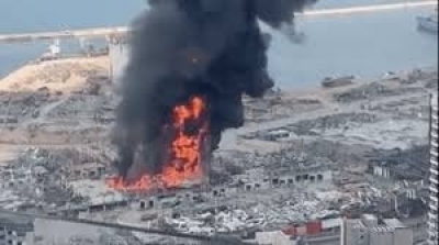 Liban: un gigantesque incendie au port de Beyrouth