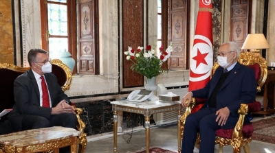 Ghannouchi s’entretient avec l’Ambassadeur d’Allemagne à Tunis