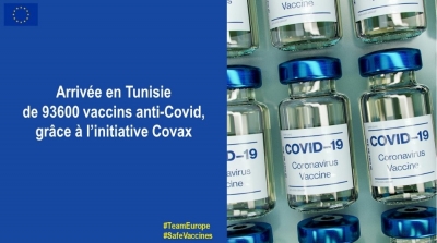 Les premiers vaccins Covax arriveront en Tunisie ce mercredi 