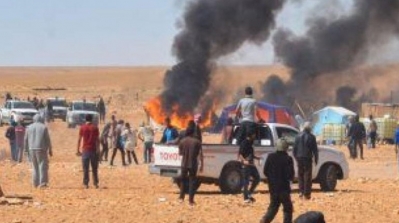 تواصل احتجاجات شباب الكامور والاحتفاظ بأكثر من 10 أشخاص