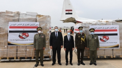 La Tunisie réceptionne 12 tonnes d'équipements médicaux en provenance d'Egypte