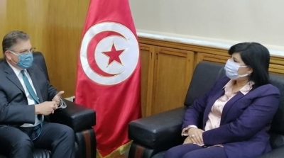 عبير موسي تلتقي سفير أمريكا بتونس 