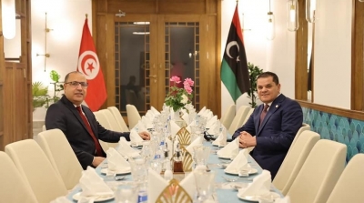 النهضة تشيد بنجاح زيارة المشيشي الى ليبيا 