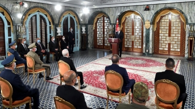 قيس سعيد: خونة الداخل لا يقلّون مسؤولية عمن يزرعون الألغام  (فيديو )