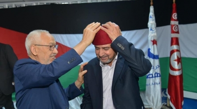 راشد الغنوشي يلتقي الناطق الرسمي باسم حركة حماس