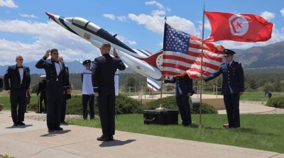 علم تونس يرفرف في الأكاديمية الجوية الأمريكية (فيديو)