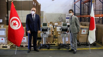 تونس: وصول معدات طبية يابانية للمؤسسات الصحية العمومية 