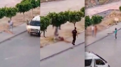 فيديو يكذب رواية الداخلية و يظهر أمني ينزع سروال شاب و يعريه بالكامل