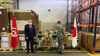 اليابان تمنح تونس مساعدات طبية بقيمة 12.4 مليون دينار