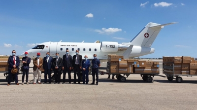 سويسرا ترسل مساعدات طبية إلى تونس بقيمة مليون دينار