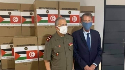 فلسطين تمنح تونس 50 جهاز مكثف أوكسجين