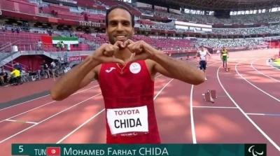 محمد فرحات شيدة يضيف الميدالية الفضية الثالثة لتونس 