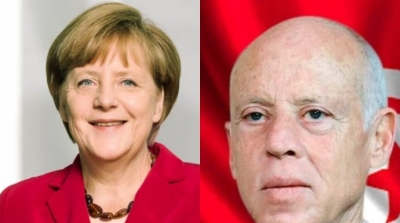 أنجيلا ميركل تدعو قيس سعيد الى العودة للبرلمان 