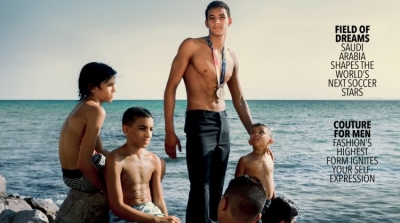 البطل أيوب الحفناوي يتألق على غلاف مجلة فوغ بالعربية (صور)