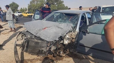 قابس : 10 إصابات في حادث مرور من بينهم 6 في حالة خطيرة